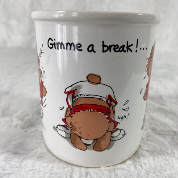 Vintage Suzy Spafford Gimme a Break Coffee Mug I Deserve It! Suzy's Zoo - Picture 5 of 9